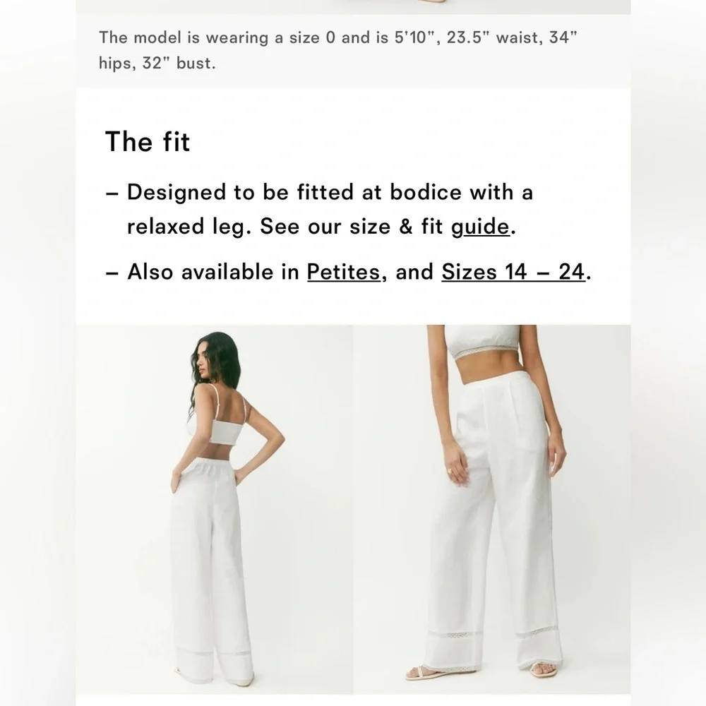 Reformation violet linen two piece